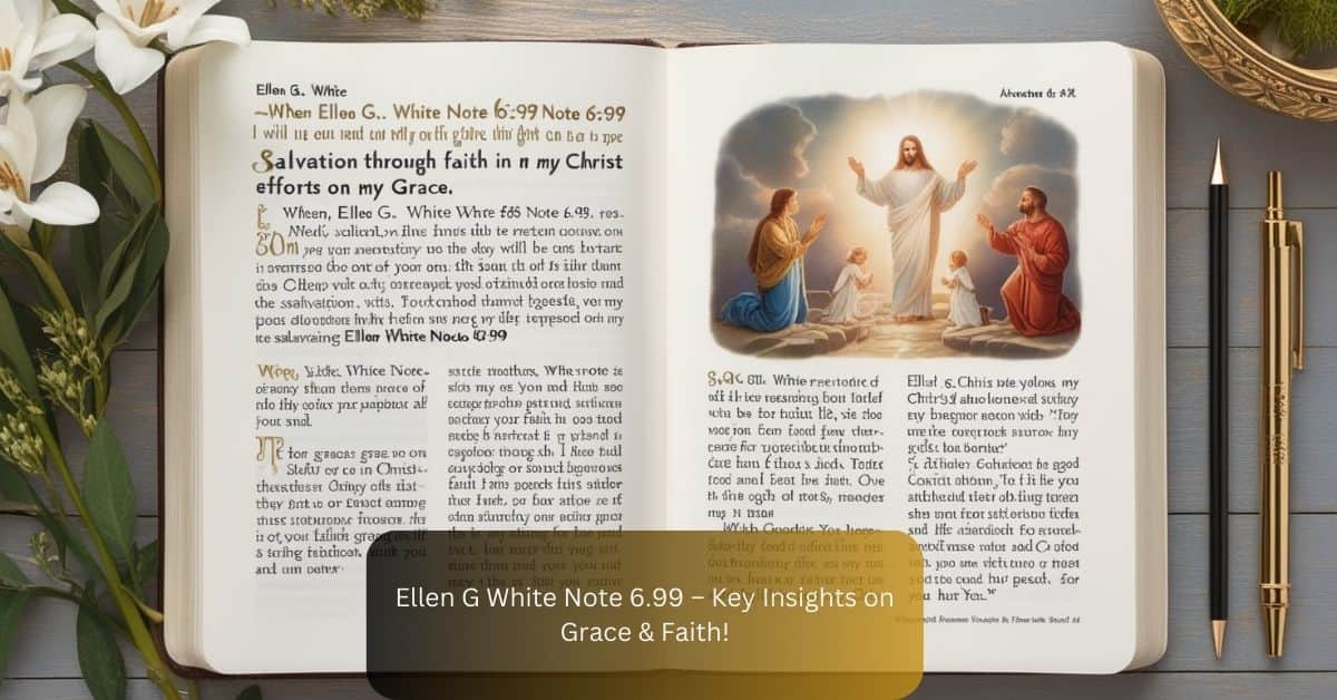 Ellen G White Note 6.99 – Key Insights on Grace & Faith!