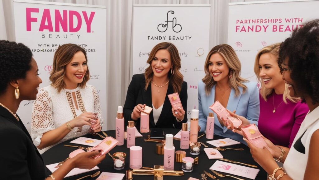 How do partnerships work with Fandy Beauty de Eventos y Patrocinios?