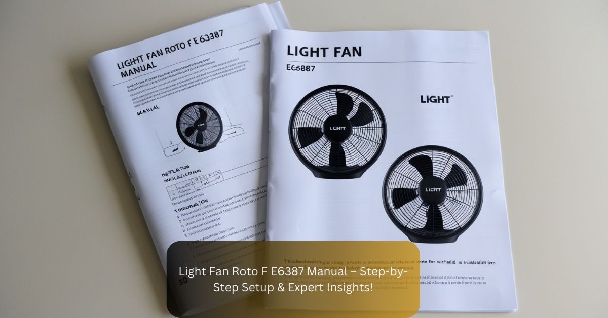 Light Fan Roto F E6387 Manual – Step-by-Step Setup & Expert Insights!